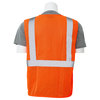Erb Safety Safety Vest, Economy, Pockets, Mesh, Class 2, S363P, Hi-Viz Orange, MD 61658